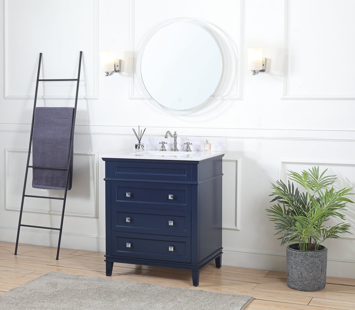 Navy Blue Vanities - Bentoncollections
