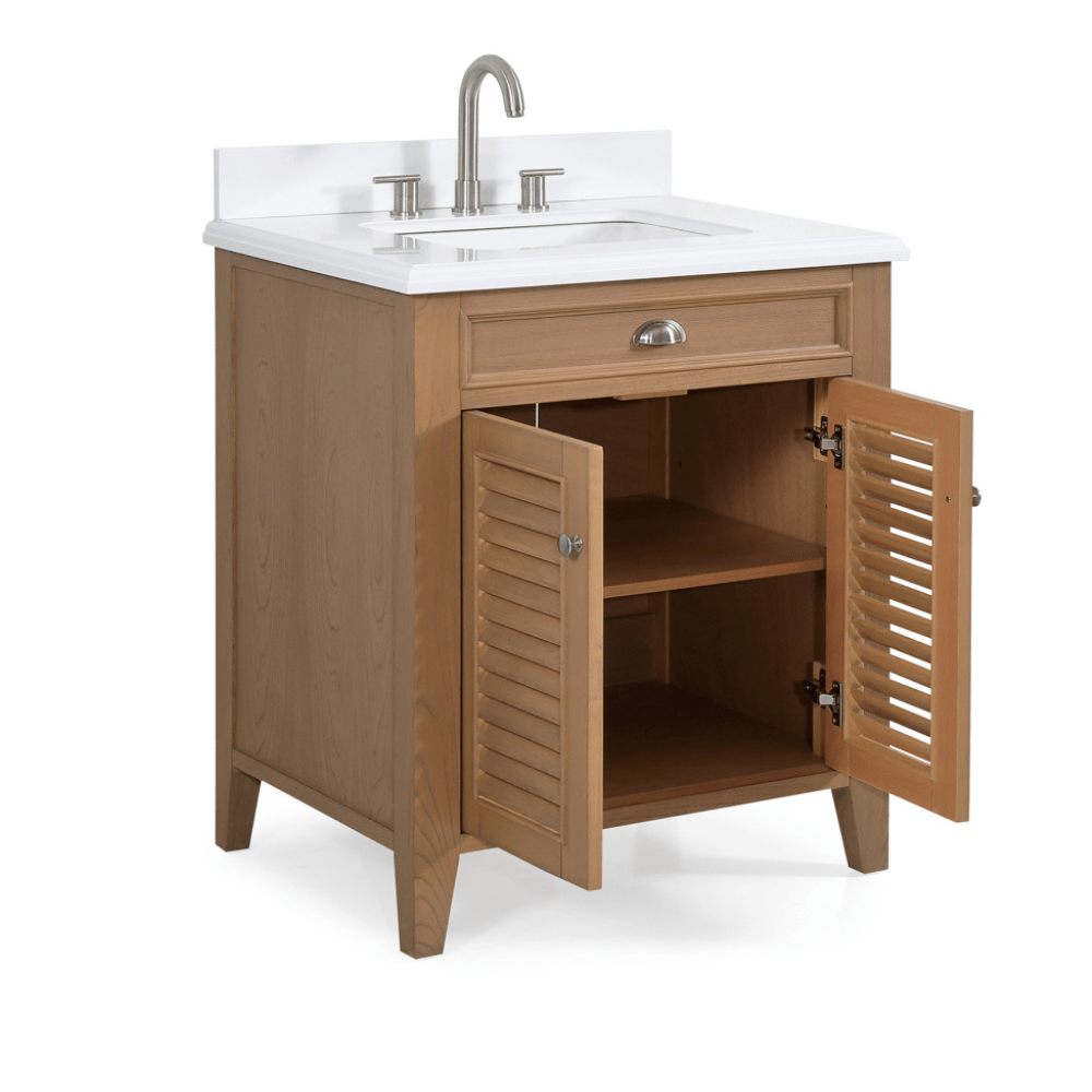 30 Inch Contemporary Style Wood Finish Kalani Bathroom Vanity - Bentoncollections