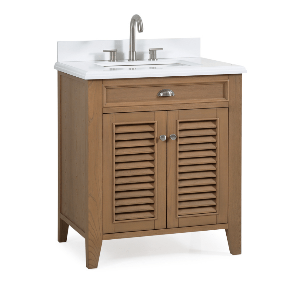 30 Inch Contemporary Style Wood Finish Kalani Bathroom Vanity - Bentoncollections