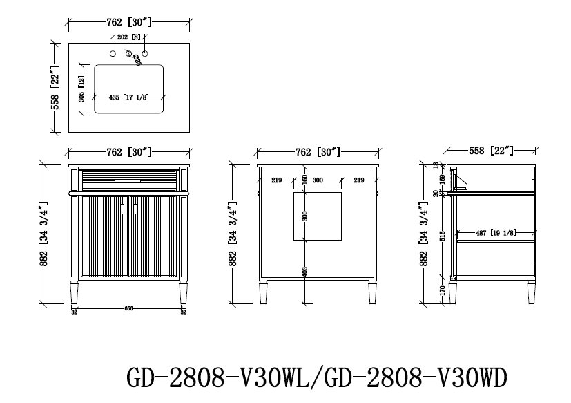 30 Inch Durand Modern Light Oak Bathroom Sink Vanity with Stone Counter Top - Bentoncollections