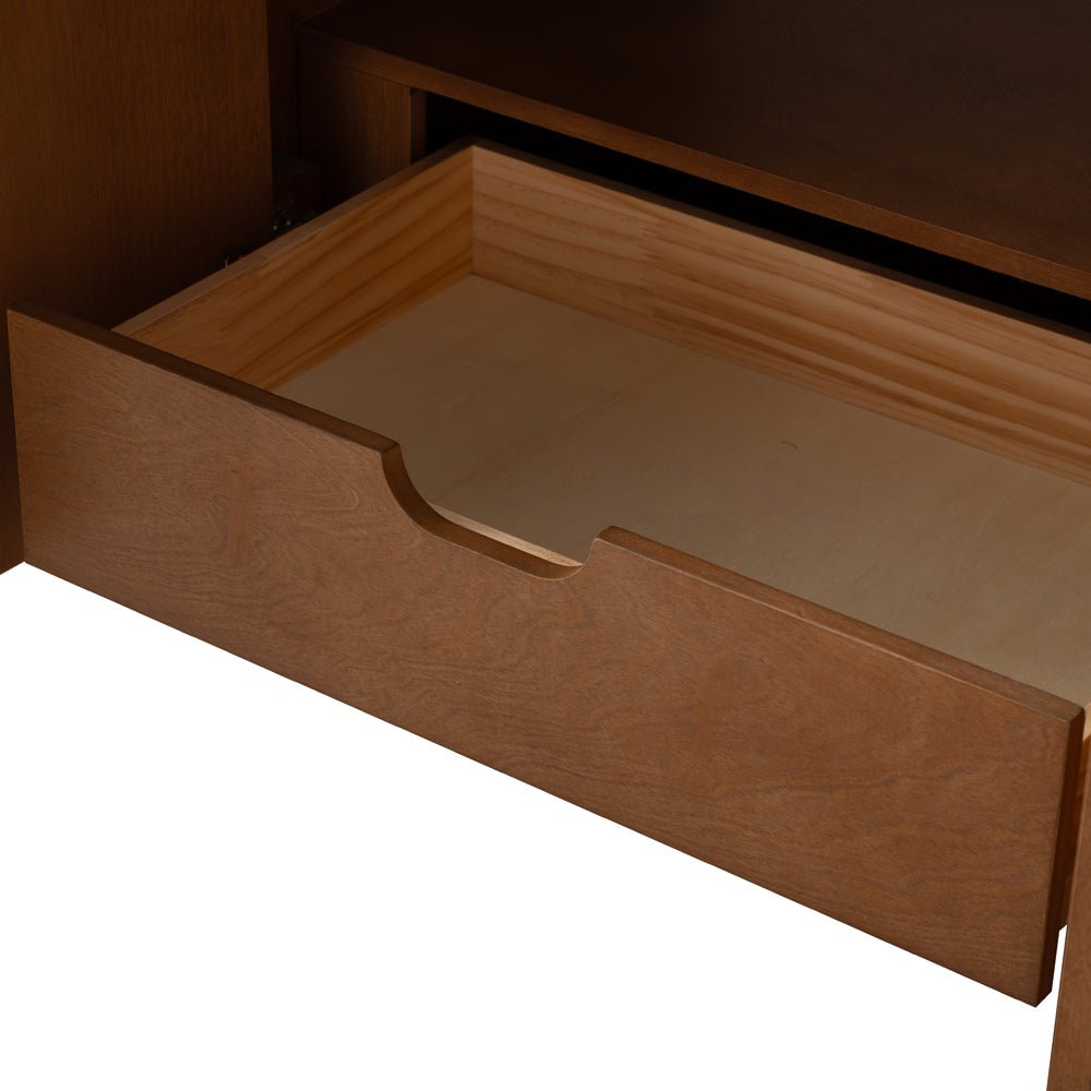 60 Inch Fume Double Sink Mango Warm Oak Brown Finish Bathroom Vanity With White Top