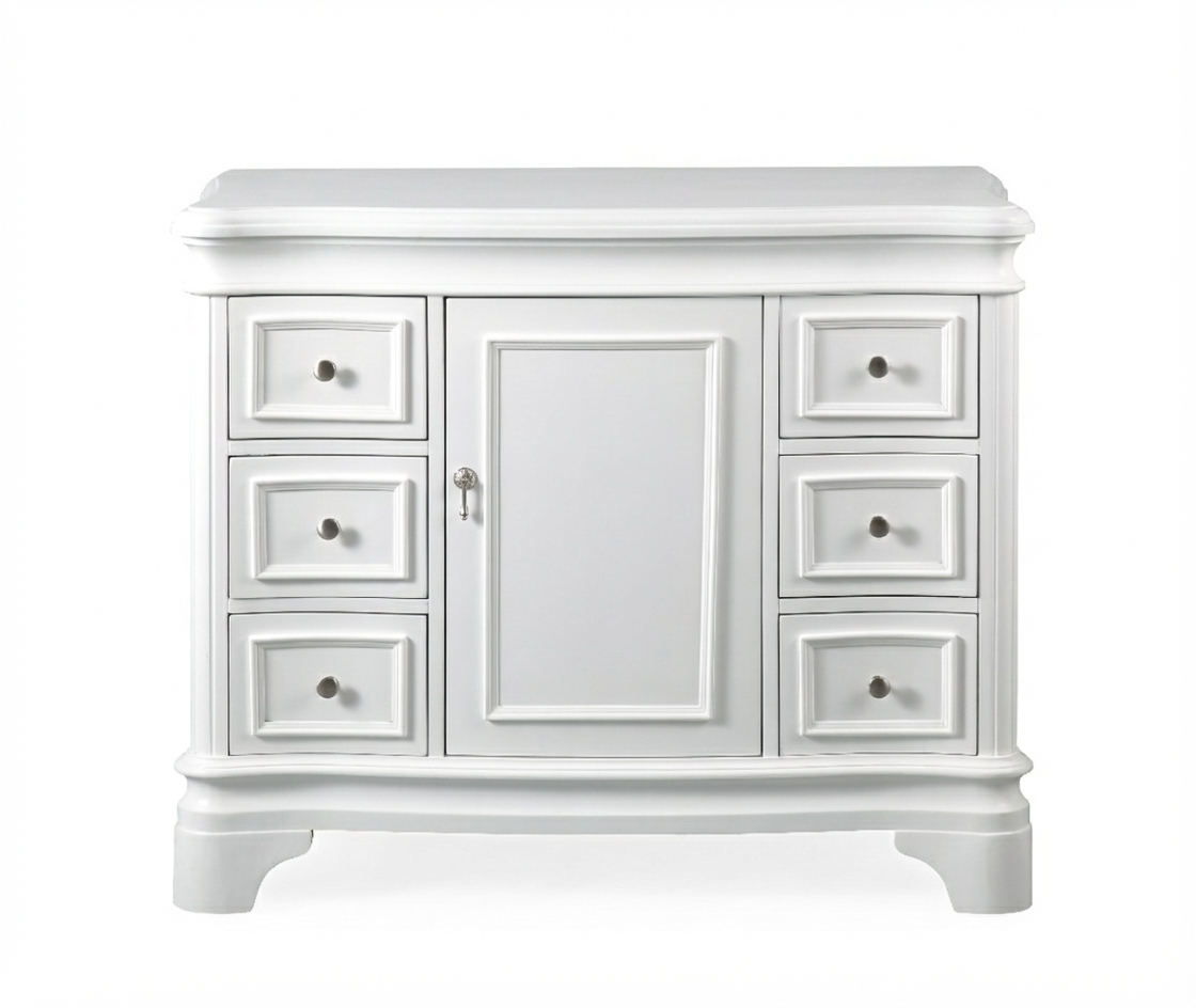 Sesto Collection 42" Cabinet Base - White