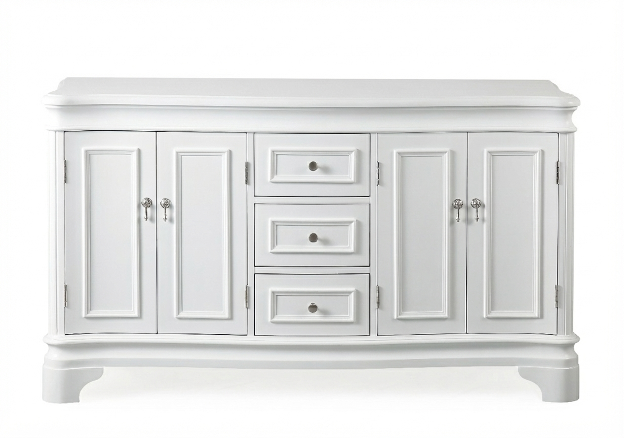Sesto Collection 60" Cabinet Base - White