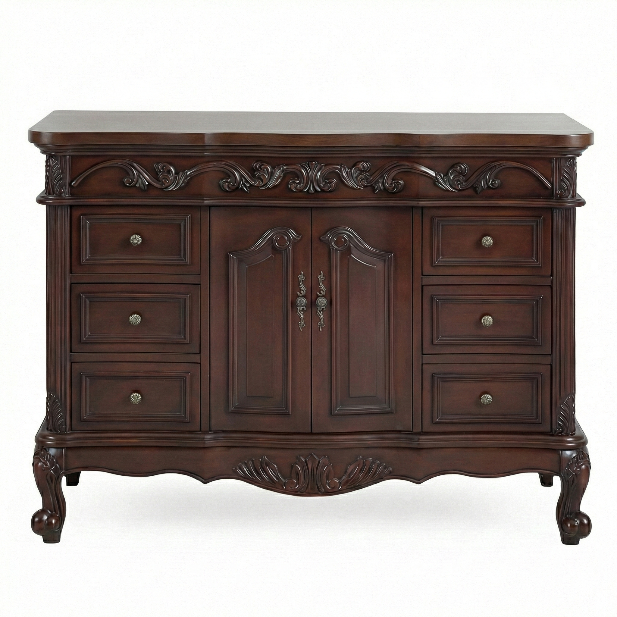 Beckham Collection 42" Cabinet Base - Cherry Brown