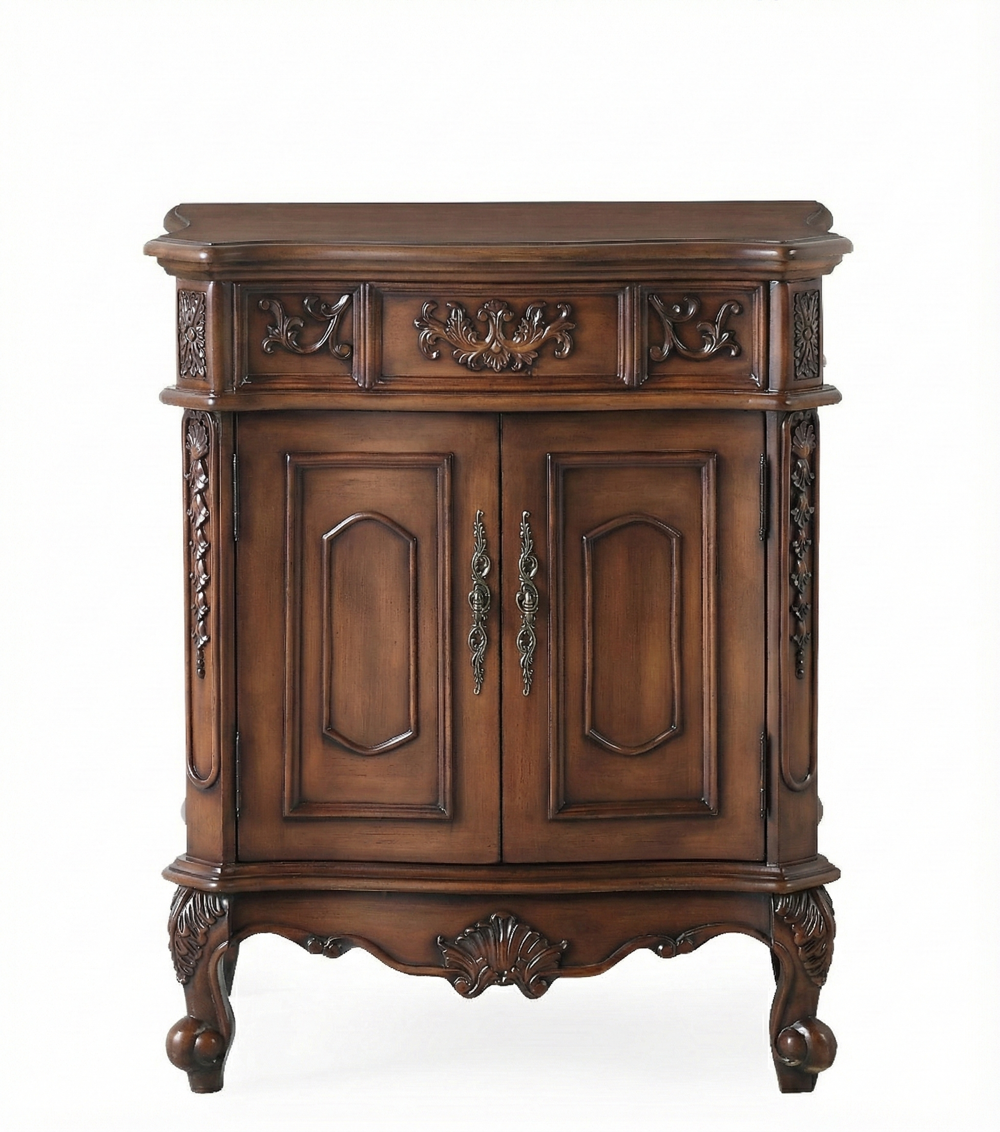 30 Inch Brown Traditional Style Cabinet Base