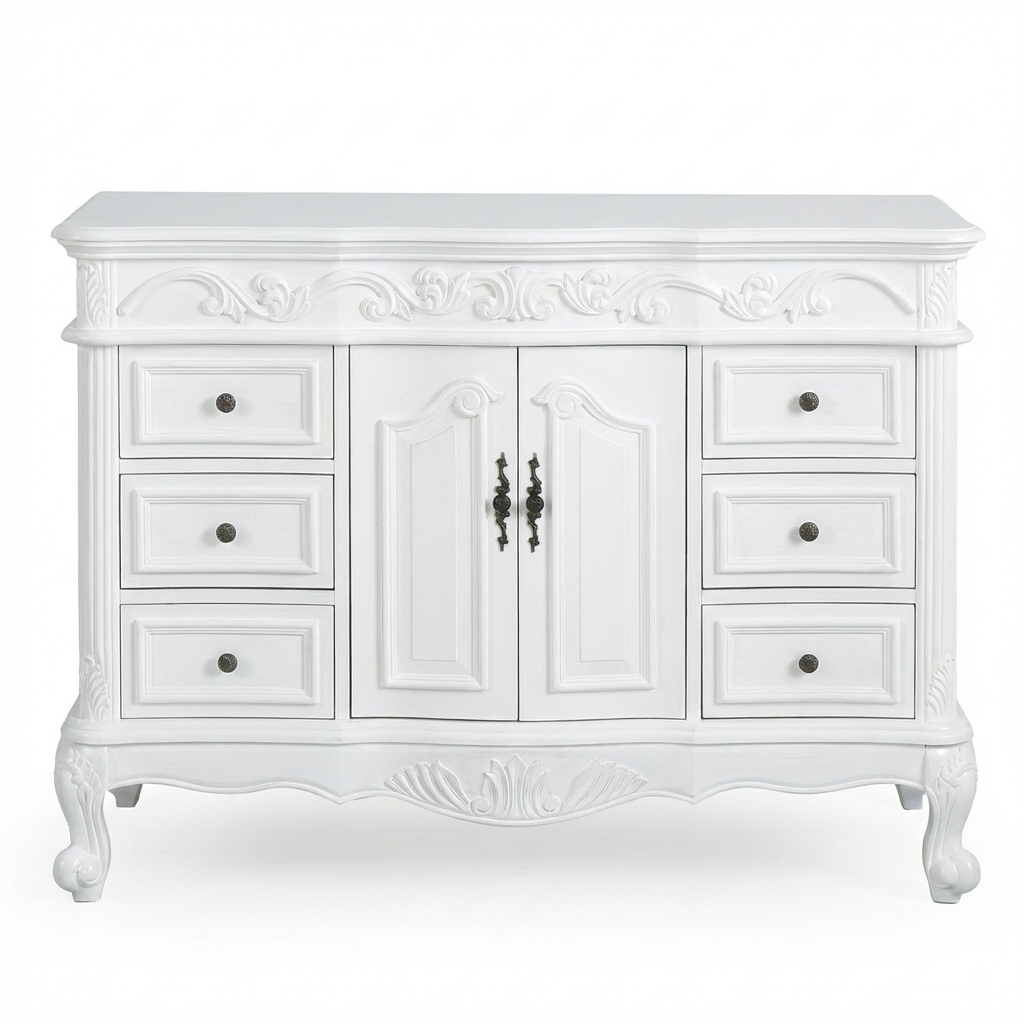 Beckham Collection 48" Cabinet Base - Antique White