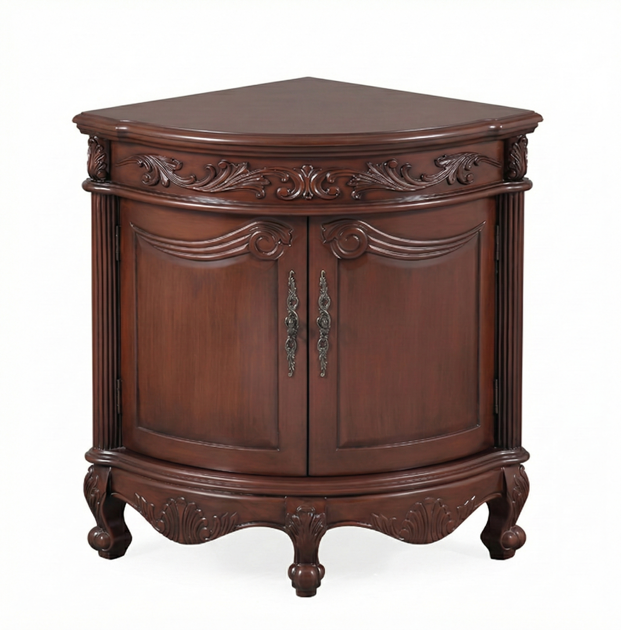Bayview Collection 24 in Corner Cabinet Base - Brown