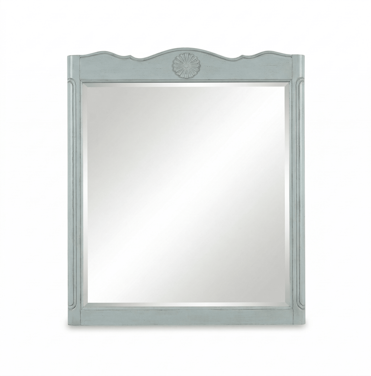 Daleville Wall Hanging Light Blue Mirror 31.5 x 36 ''H