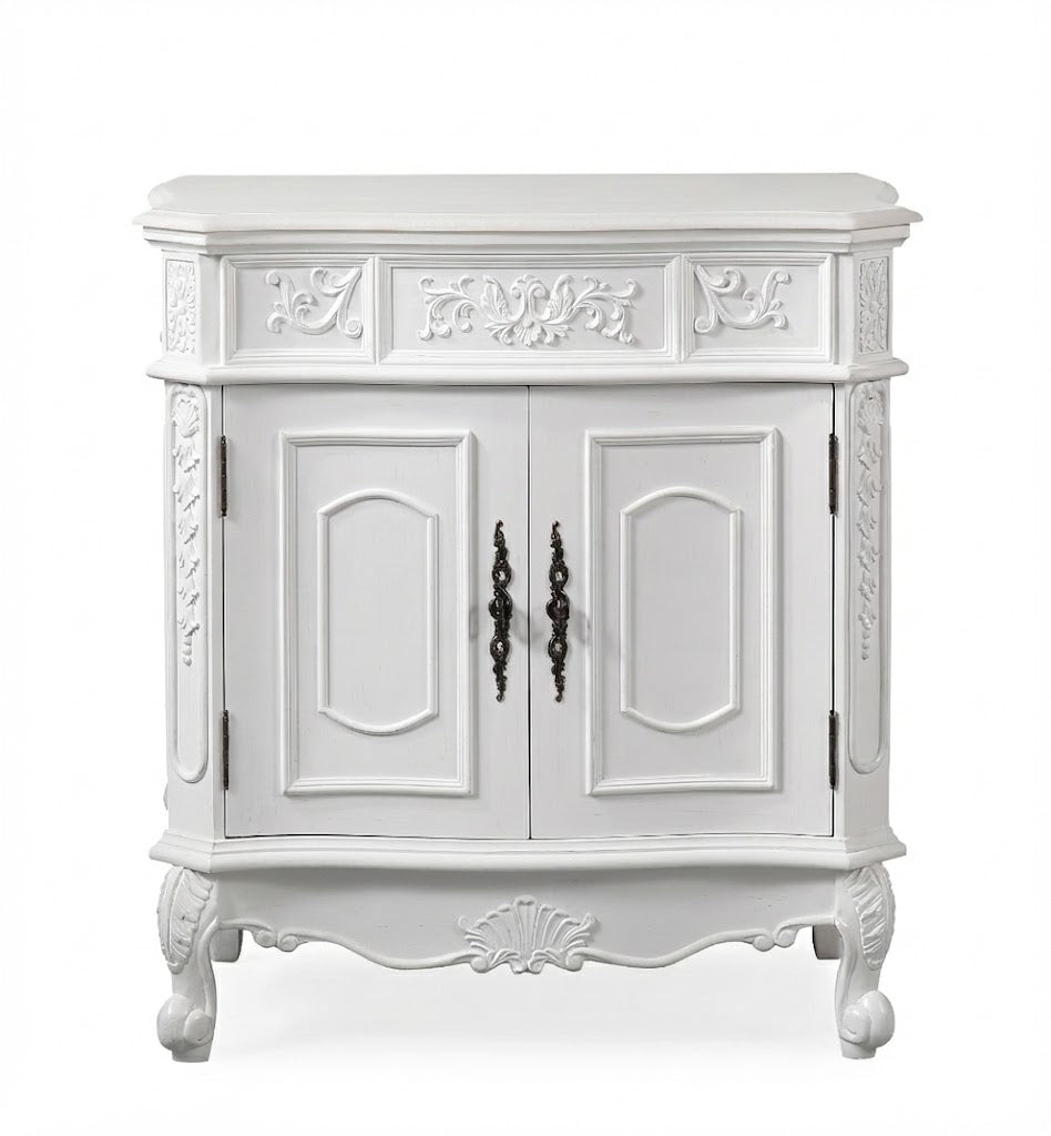 Benson Collection 33" Cabinet Base - Antique White