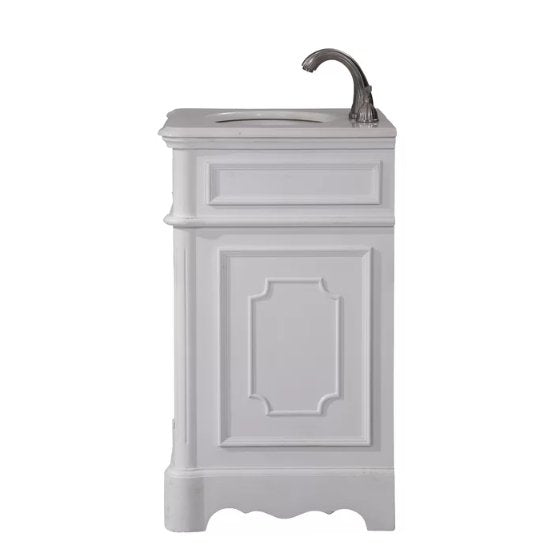 21" Benton Collection Antique white Teega Bathoom Sink Vanity CF-3006W-AW - Bentoncollections