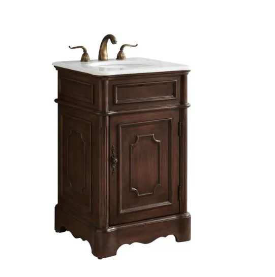 21" Petite Powder Room Teega Bathroom Sink Vanity CF-3006M-TK - Bentoncollections