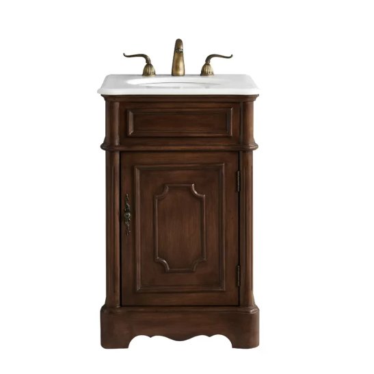 21" Petite Powder Room Teega Bathroom Sink Vanity CF-3006M-TK - Bentoncollections