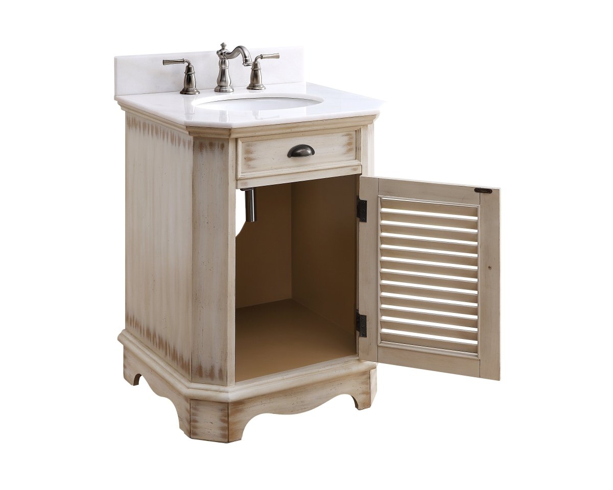 24" Abbeville Powder Room Sink Vanity - Benton Collection Model CF-47523A - Bentoncollections