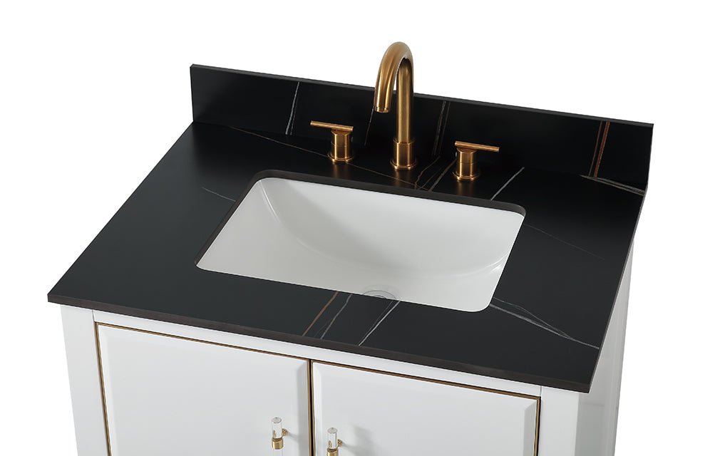 30" Tennant Brand Bertone Bathroom Sink Vanity - Model # Q164WT-30GT - Bentoncollections