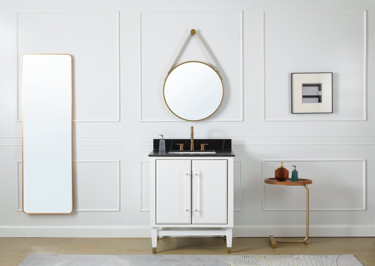 30" Tennant Brand Bertone Bathroom Sink Vanity - Model # Q164WT-30GT - Bentoncollections