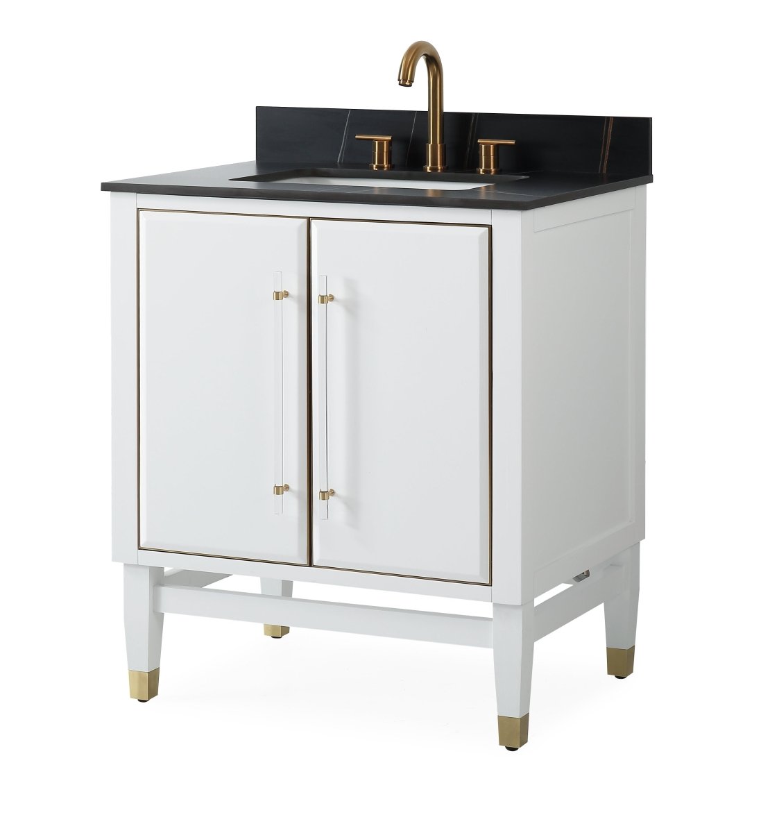 30" Tennant Brand Bertone Bathroom Sink Vanity - Model # Q164WT-30GT - Bentoncollections