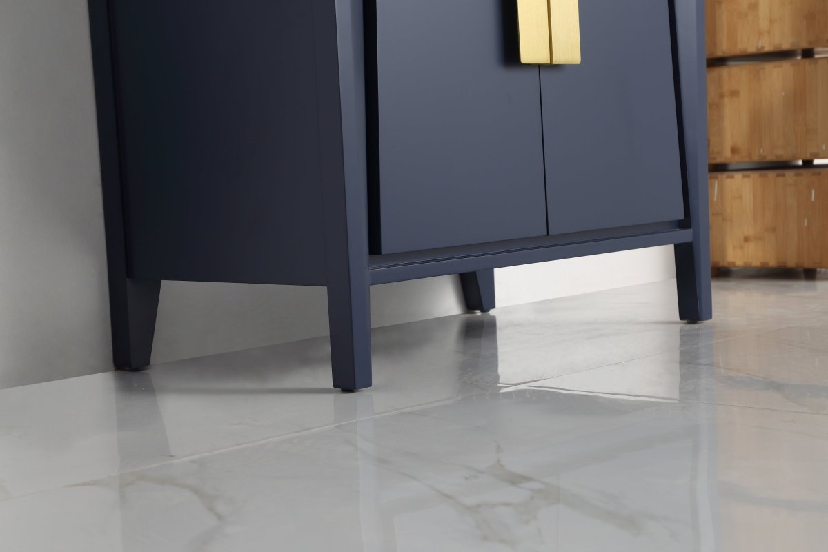 30" Tennant Brand Larvotto Navy Blue Contemporary Bathroom Vanity - CL-22NB30-ZI - Bentoncollections