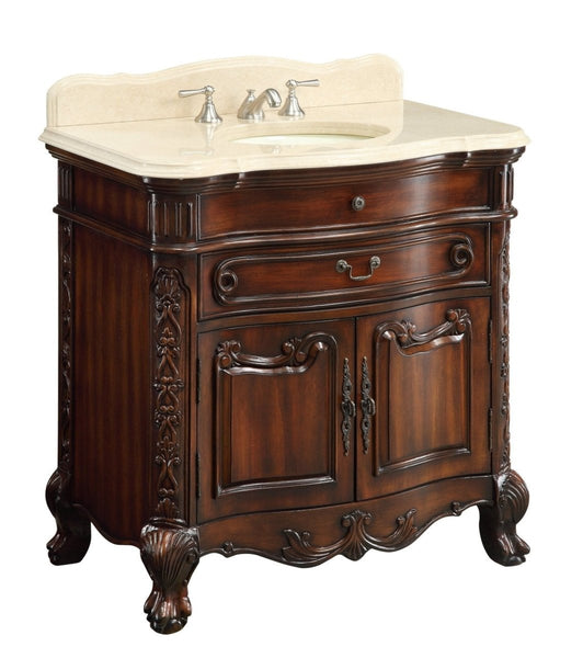 36" Benton Collection Classic Style Madison Bathroom Sink Vanity Cabinet # S01M36 - Bentoncollections