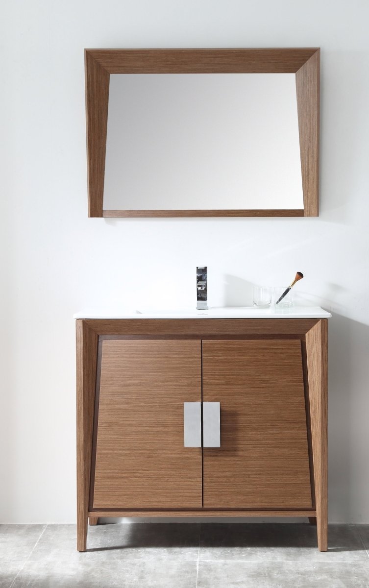 36" Larvotto Light Wheat Modern Bathroom Sink Vanity CL-22WV36-ZI - Bentoncollections