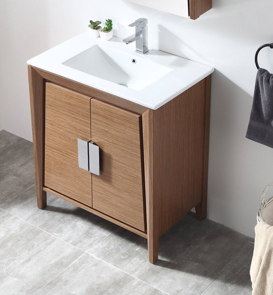 36" Larvotto Light Wheat Modern Bathroom Sink Vanity CL-22WV36-ZI - Bentoncollections