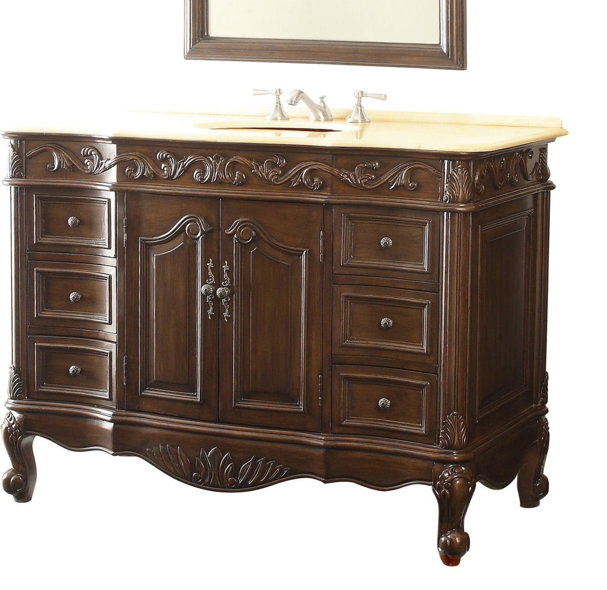 42" Beckham Bathroom Sink Vanity - Benton Collection Model # SW-3882M-TK-42 - Bentoncollections