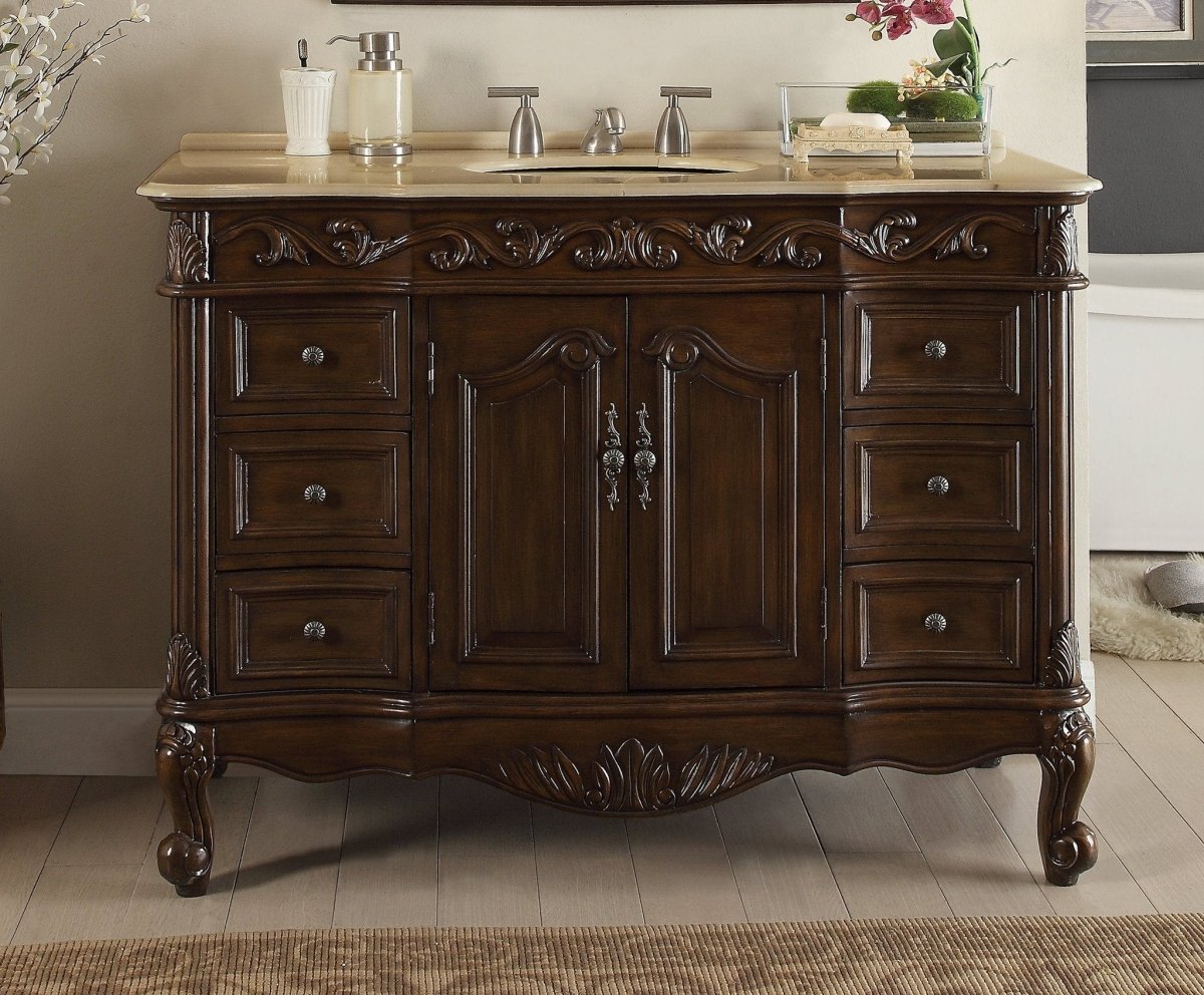 42" Beckham Bathroom Sink Vanity - Benton Collection Model # SW-3882M-TK-42 - Bentoncollections