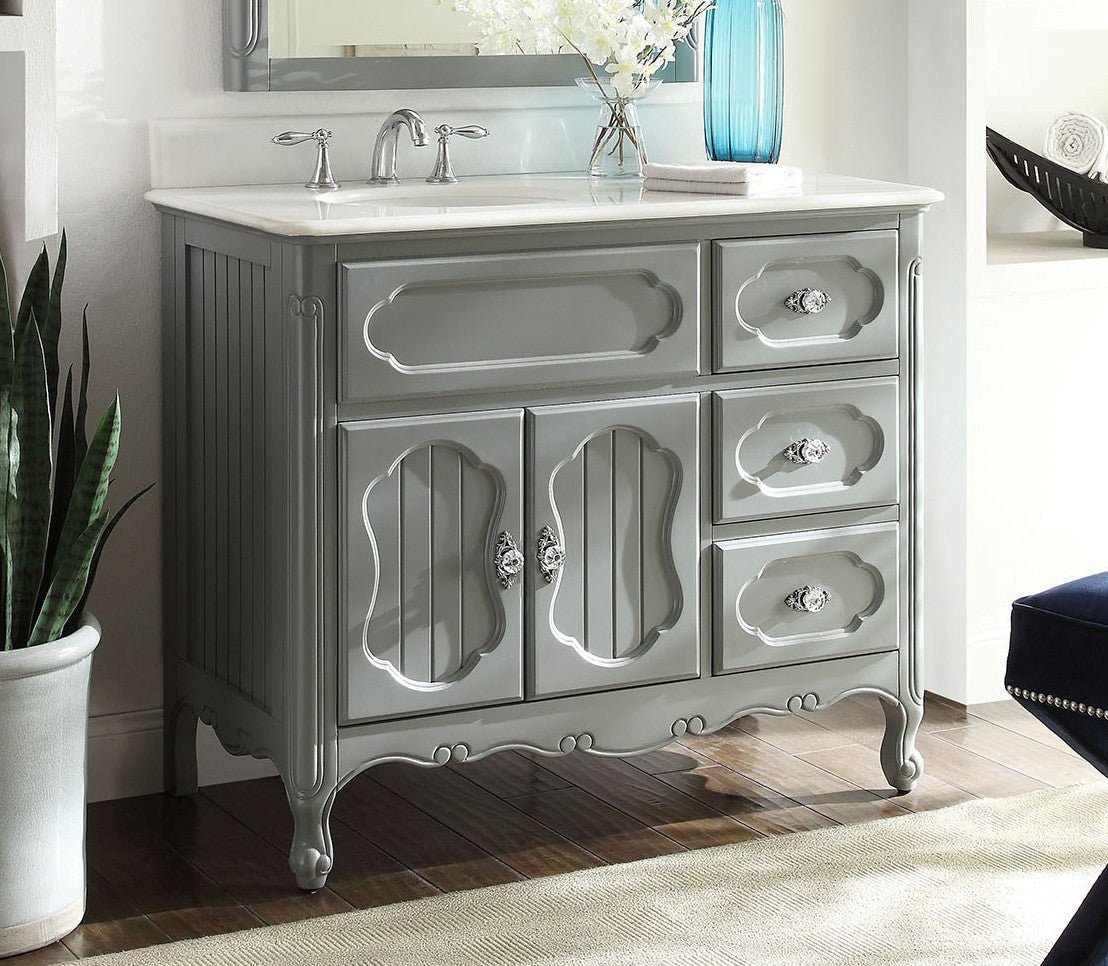 42” Knoxville Bathroom Sink Vanity - Benton Collection Model GD-1509CK-42 - Bentoncollections