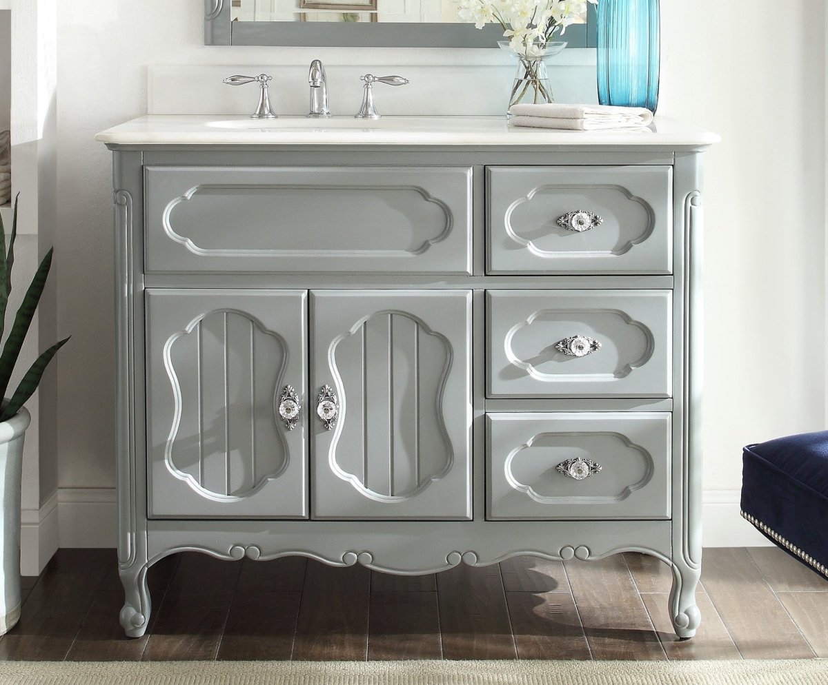 42” Knoxville Bathroom Sink Vanity - Benton Collection Model GD-1509CK-42 - Bentoncollections