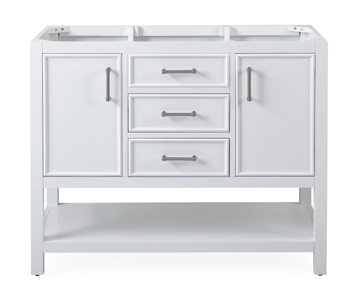 42" Tennant Brand White Single Sink Bathroom Vanity - Felton SKU # 7220-W42 - Bentoncollections