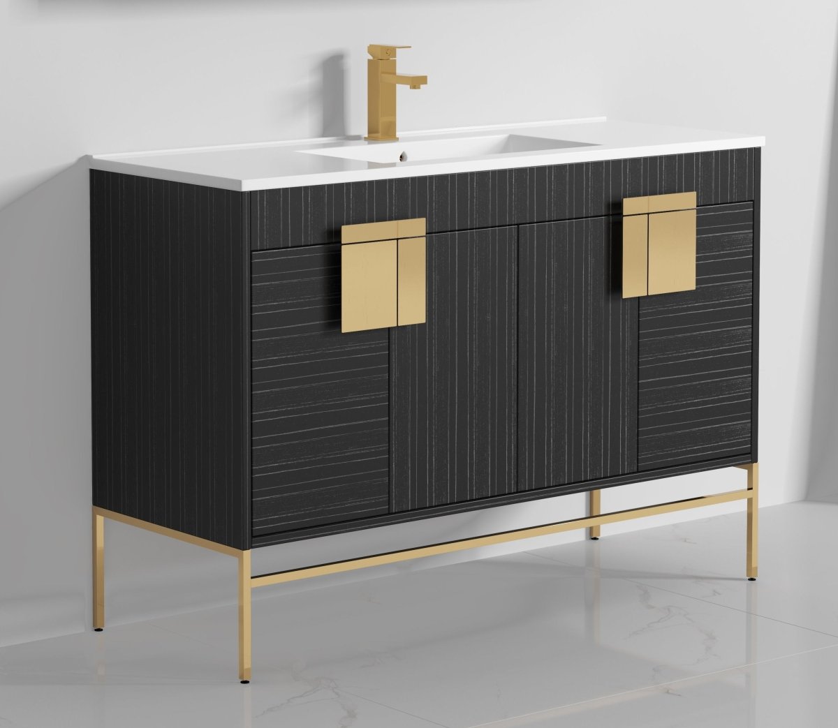 47" Kuro Minimalistic Dawn Gray Single Sink Bathroom Vanity CL-102DG-50SK - Bentoncollections