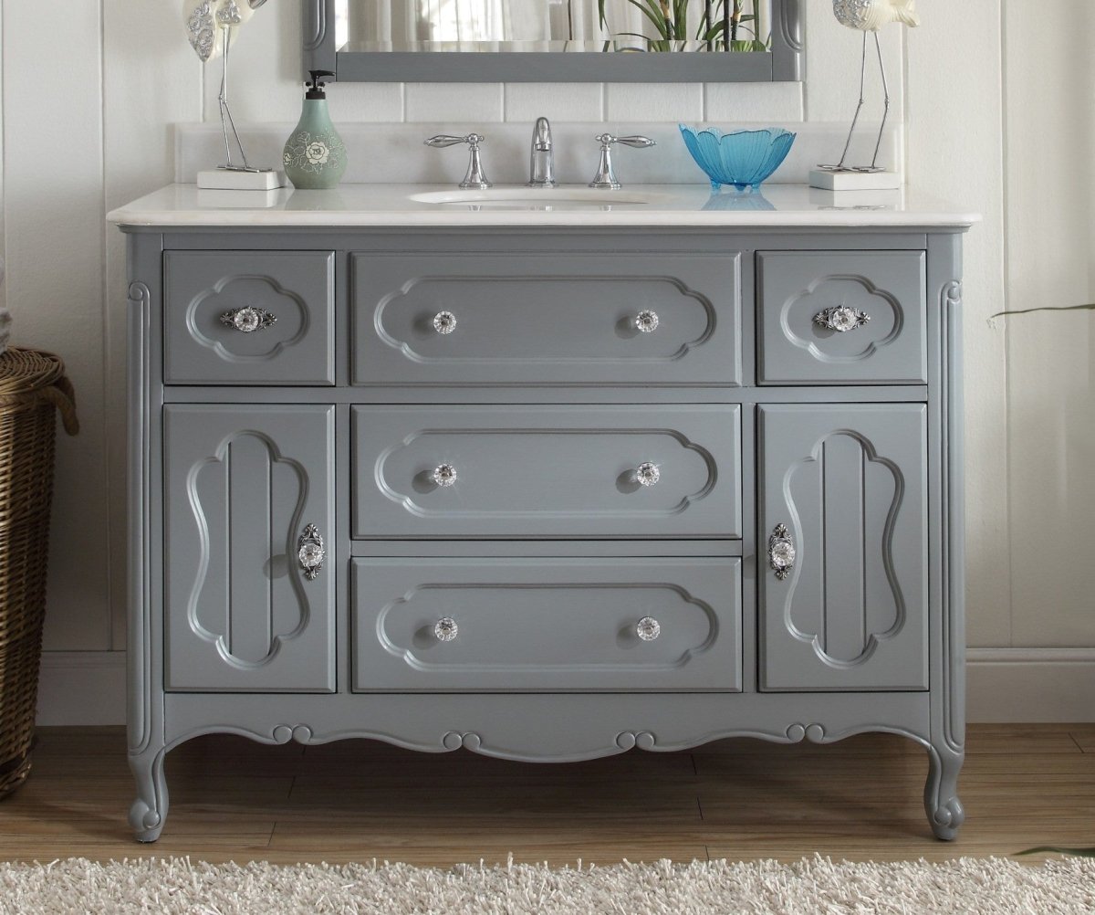 48” Benton Collection Knoxville Bathroom Sink Vanity - Model GD-1522CK-48 - Bentoncollections