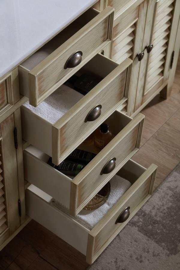 60" Abbeville Double Sink Vanity - Benton Collection Model CF-88324-60W - Bentoncollections