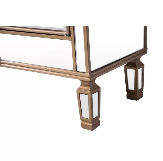 60" Andrea Mirrored Console - Model DH-427-304 - Bentoncollections