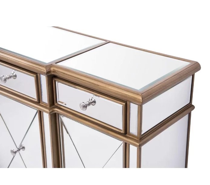 60" Andrea Mirrored Console - Model DH-427-304 - Bentoncollections