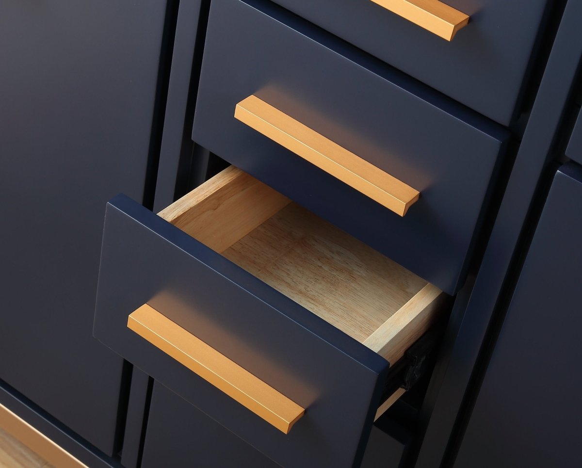 60" Tennant Brand Modern Style Navy Blue Beatrice Double Sink Bathroom Vanity - TB-9444-D60NB - Bentoncollections