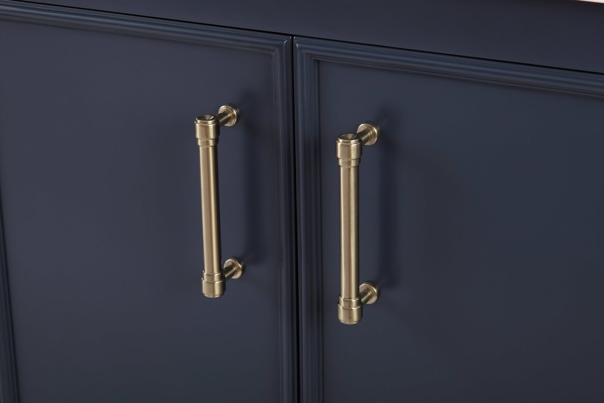 60" Tennant Brand Navy Blue Double Sink Bathroom Vanity - Felton # 7330-D60NB - Bentoncollections