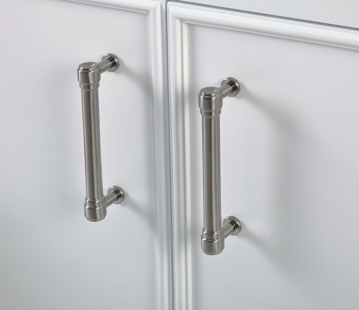 60" Tennant Brand White Color Finish Double Sink Bathroom Vanity - Felton # 7330-D60W - Bentoncollections