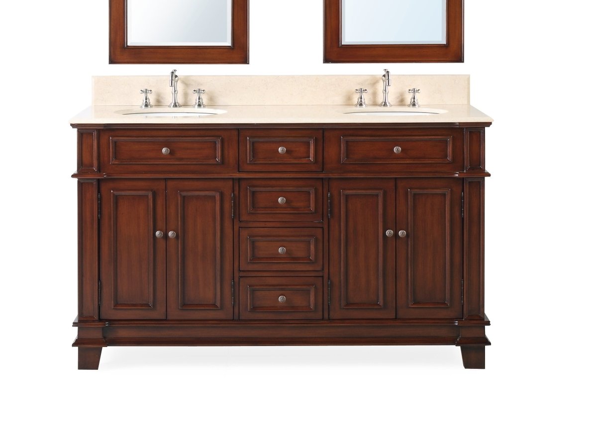 60" Timeless Classic Sanford Double Sink Bathroom Vanity model # CF-3048M-60 - Bentoncollections