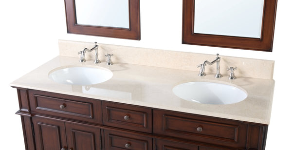 60" Timeless Classic Sanford Double Sink Bathroom Vanity model # CF-3048M-60 - Bentoncollections