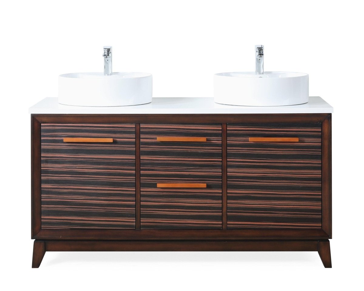 63" Tennant Brand Arturas double sinks Sink bathroom vanity - TB-9466-V63 - Bentoncollections