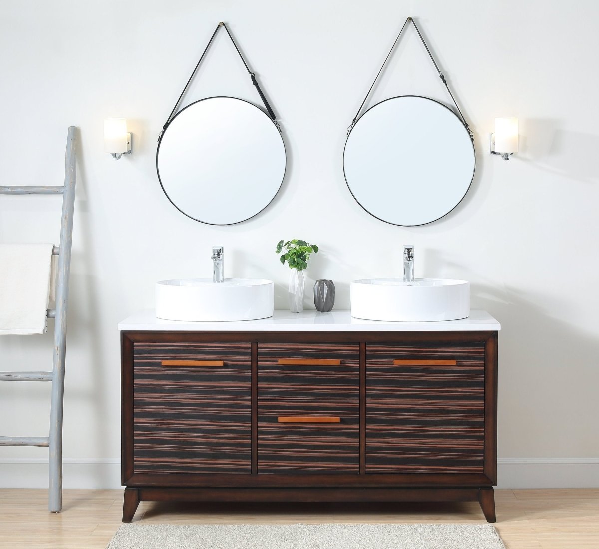 63" Tennant Brand Arturas double sinks Sink bathroom vanity - TB-9466-V63 - Bentoncollections