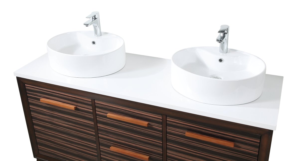 63" Tennant Brand Arturas double sinks Sink bathroom vanity - TB-9466-V63 - Bentoncollections