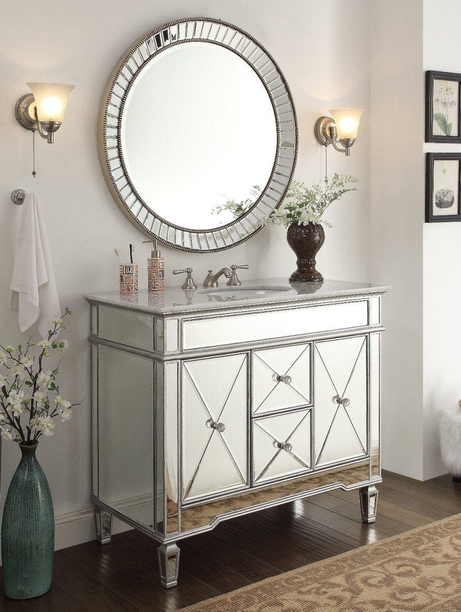 Kesha 36-inch Wall Mirror MR-2373 - Bentoncollections