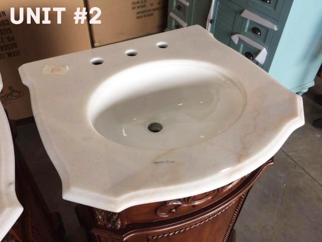 ZZZ 24" Camelot Classic Style Bathroom Sink Vanity BWV-048W - Bentoncollections