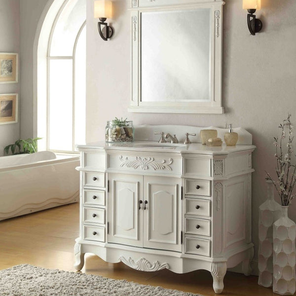 white antique様 Fallridge Terra White King Bed in Vintage White