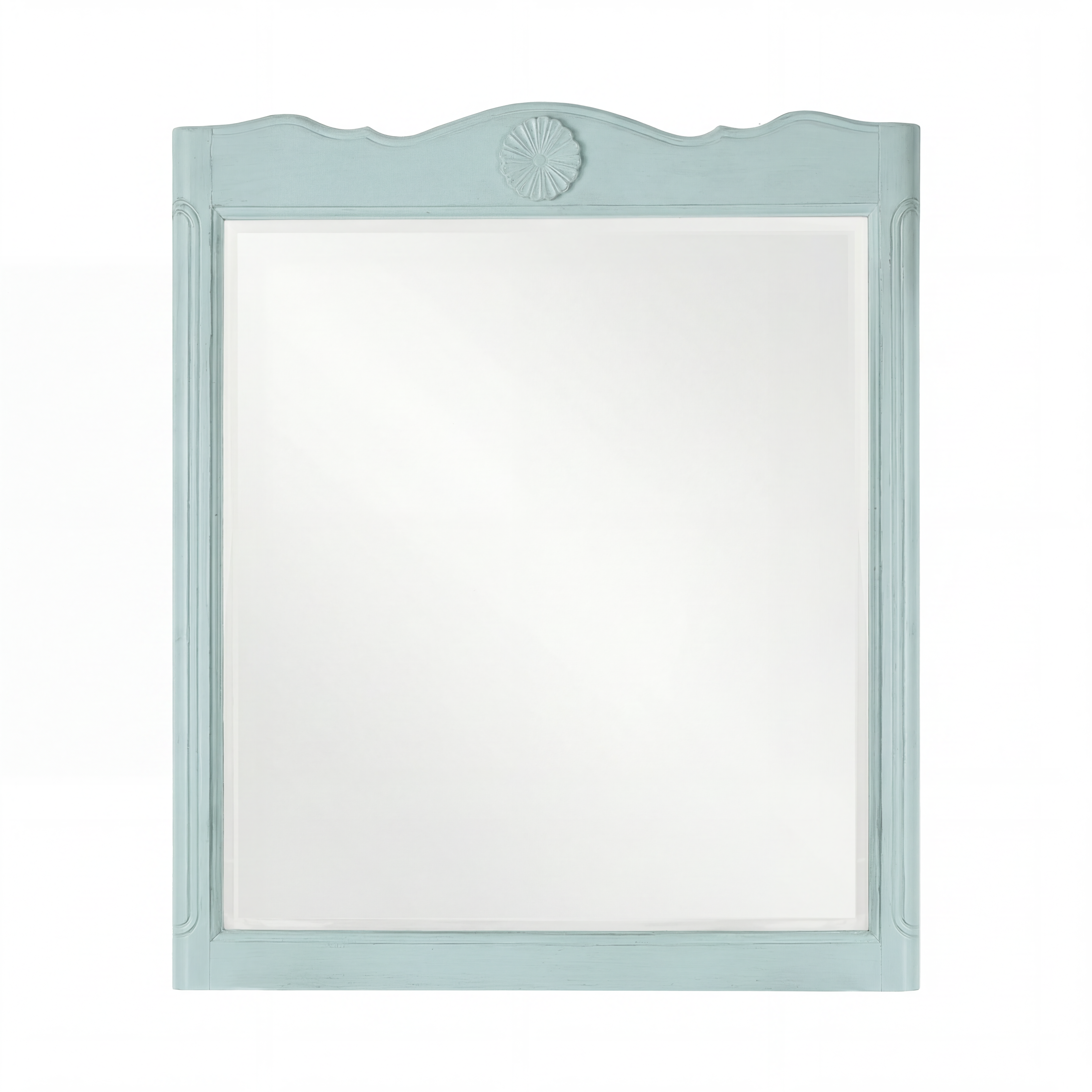 34 Inch Distressed Light Blue Daleville Cottage Style Bathroom Sink Vanity