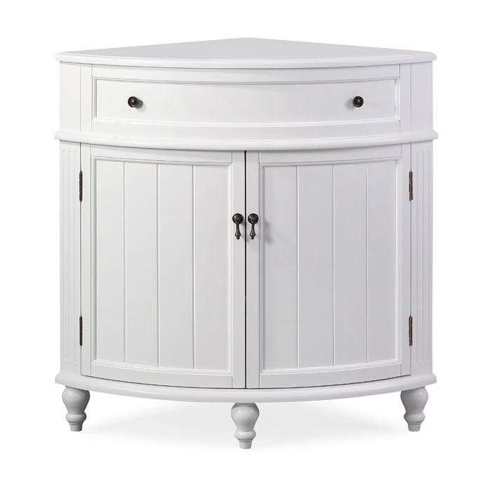 24 Inch Triadsville Corner Cabinet Base - White