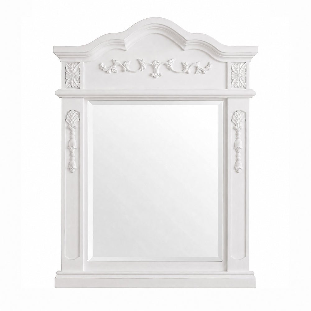 48 Inch Traditional Double Sink Bathroom Vanity Antique White with White Quartz Top
