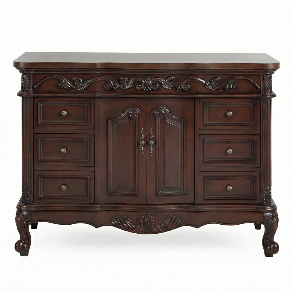 42 Inch Beckham Cabinet Base - Cherry Brown