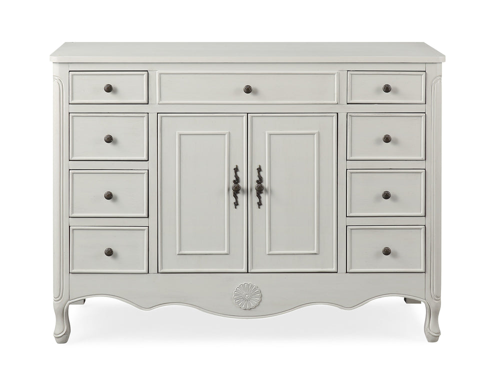 Daleville Collection 46" Cabinet Base - Distressed Gray